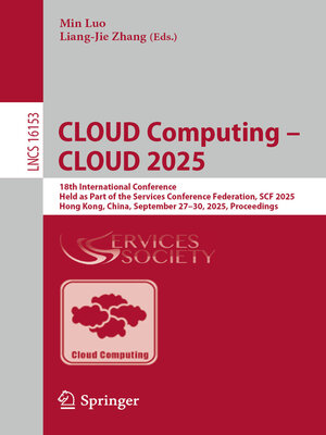 cover image of CLOUD Computing – CLOUD 2025